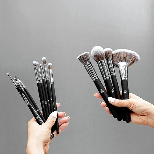 BH Cosmetics Studio Pro 13-Piece Professional Makeup Brush Set | Essential Face & Eye Brushes with Case