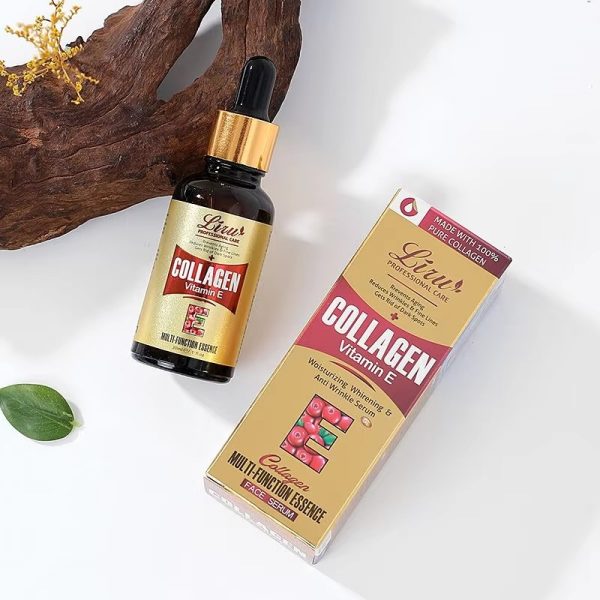 Liru Collagen & Vitamin E Face Serum | Anti-Aging, Anti-Wrinkle, Whitening & Moisturizing Essence (30ml)