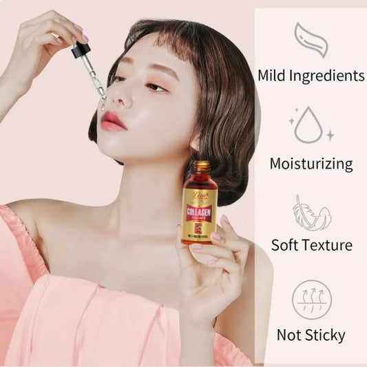 Liru Collagen & Vitamin E Face Serum | Anti-Aging, Anti-Wrinkle, Whitening & Moisturizing Essence (30ml)