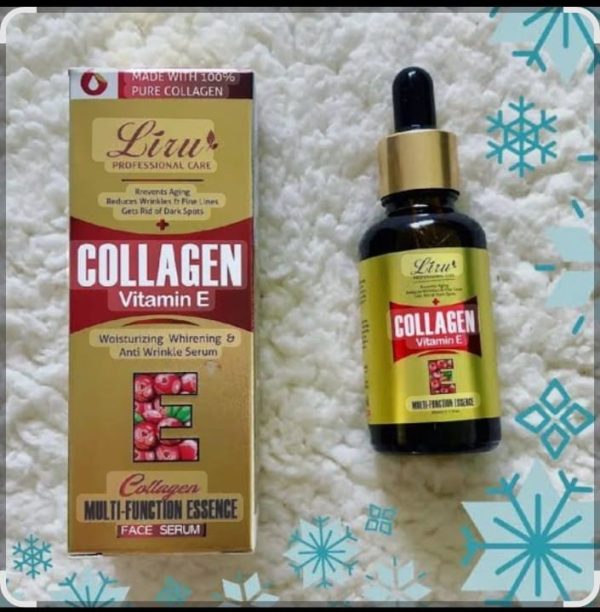 Liru Collagen & Vitamin E Face Serum | Anti-Aging, Anti-Wrinkle, Whitening & Moisturizing Essence (30ml)