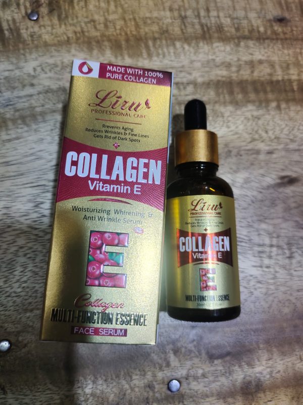 Liru Collagen & Vitamin E Face Serum | Anti-Aging, Anti-Wrinkle, Whitening & Moisturizing Essence (30ml)