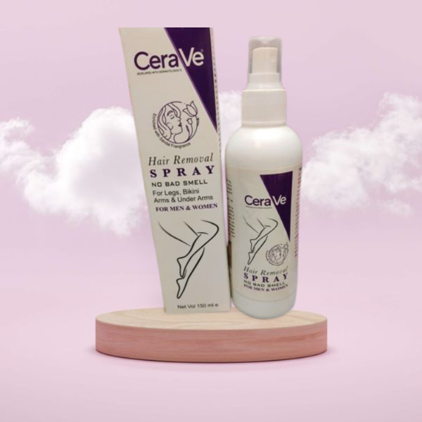 CeraVe Hair Removal Spray 🚿 | Quick, Painless & No Bad Smell 🌸 – For Men & Women