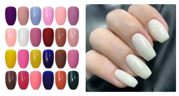 Pack of 144 Artificial Fancy Nails 💅 | Random Colors – Easy to Apply Fake Nails 🎨