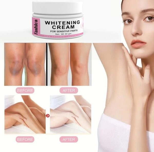 Fashiva Whitening Cream for Sensitive Parts – Dark Spot Corrector, Moisturizing & Nourishing Formula (30g)